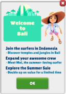 Tour mondiale di Subway Surfers: Bali