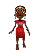 Roupas alternativas do Subway Surfers com a história da roupa real