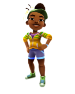 Roupas alternativas do Subway Surfers com a história da roupa real