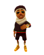 Roupas alternativas do Subway Surfers com a história da roupa real