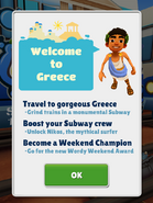 Tour Mundial do Subway Surfers: Grécia